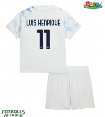 Inter Milan Luis Henrique #11 Bortaställ Barn 2025-26 Kortärmad (+ Korta byxor)